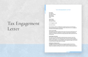 Tax Engagement Letter
